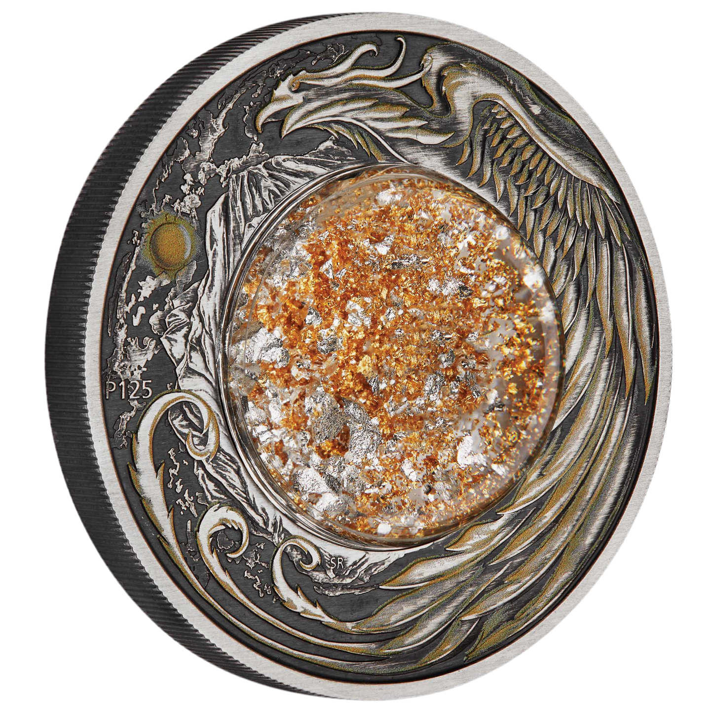 2024 Alicanto 2oz Silver Antiqued Coloured Coin