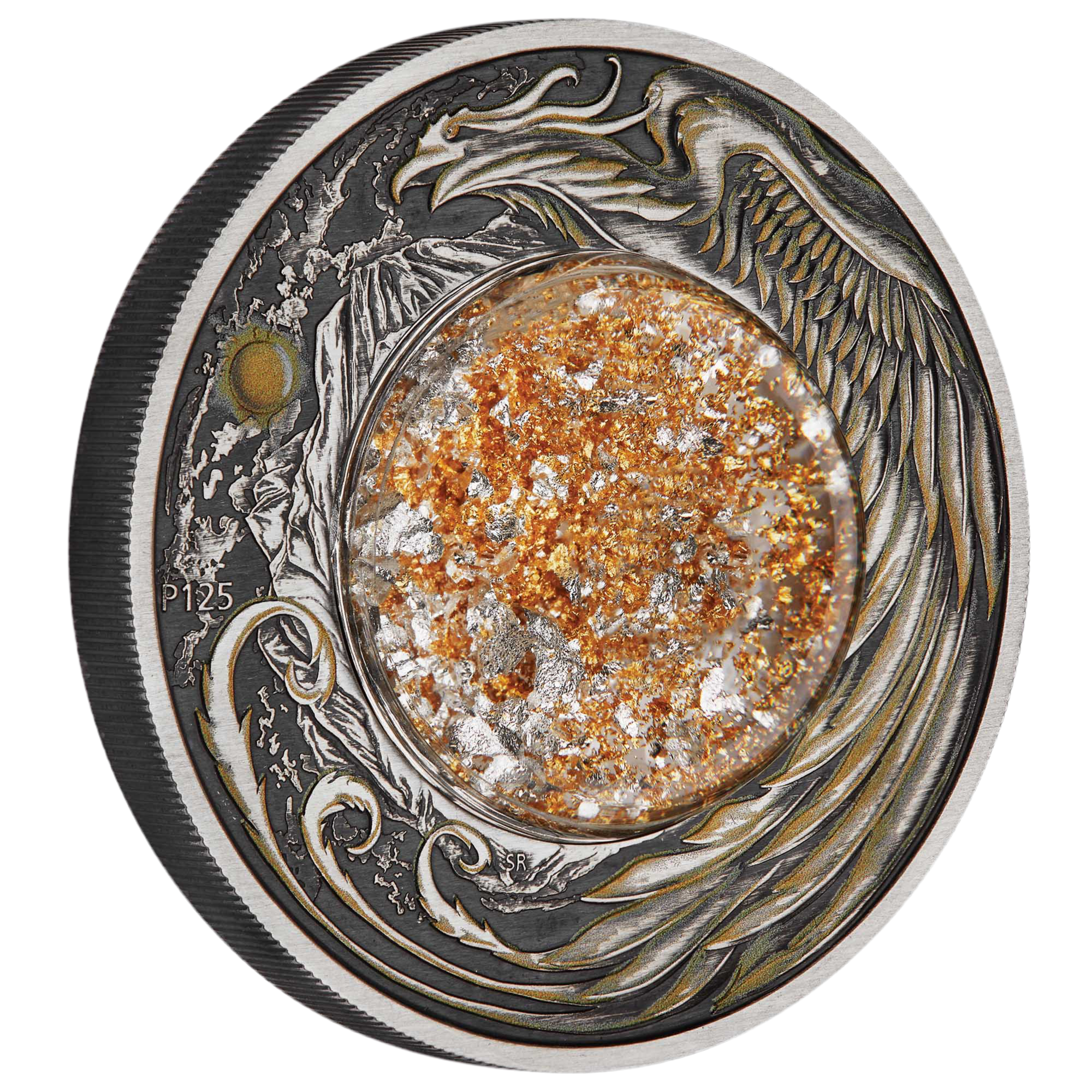 2024 Alicanto 2oz Silver Antiqued Coloured Coin
