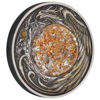 2024 Alicanto 2oz Silver Antiqued Coloured Coin