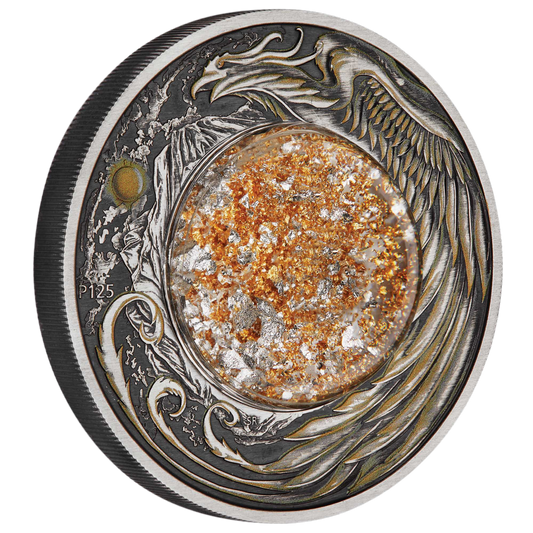 2024 Alicanto 2oz Silver Antiqued Coloured Coin