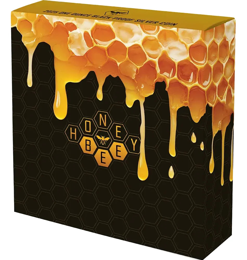 2025 Niue Honey Bee 1oz Silver  Black Proof Coin