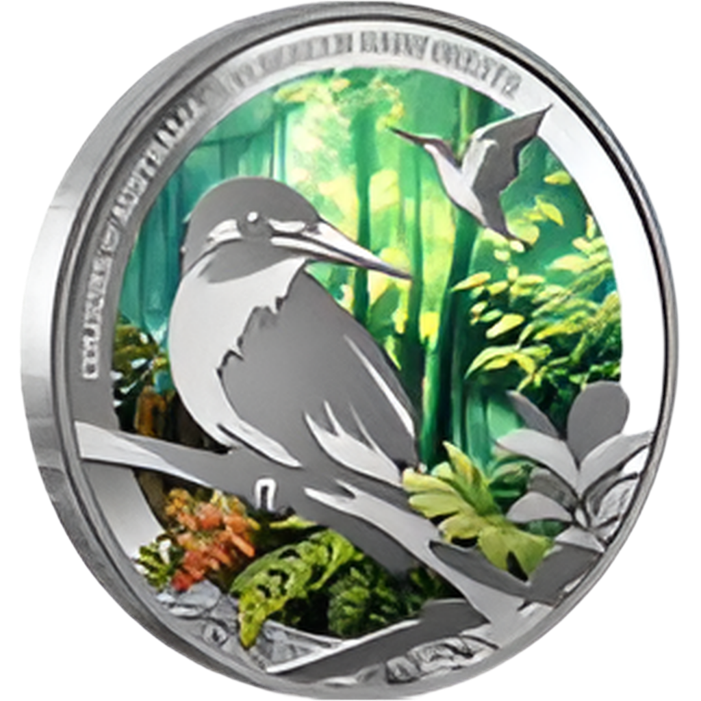 2025 NIUE COLOURS OF AUSTRALIA EVERGREEN RAINFORESTS 1OZ SILVER PROOF COIN