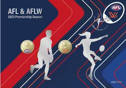 2023 Auspost AFL & AFLW Limited-Edition Postal Numismatic Cover