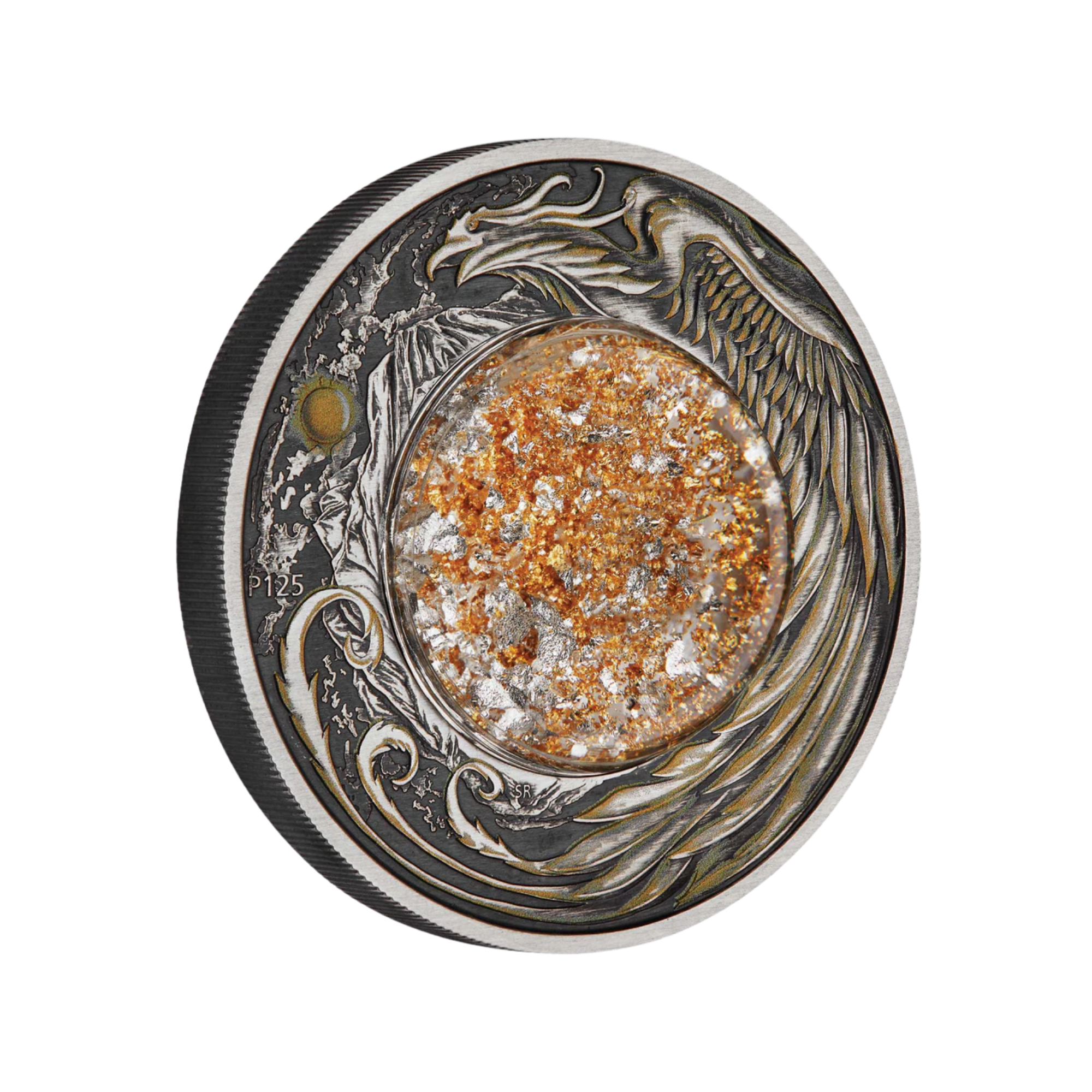 2024 Alicanto 2oz Silver Antiqued Coloured Coin