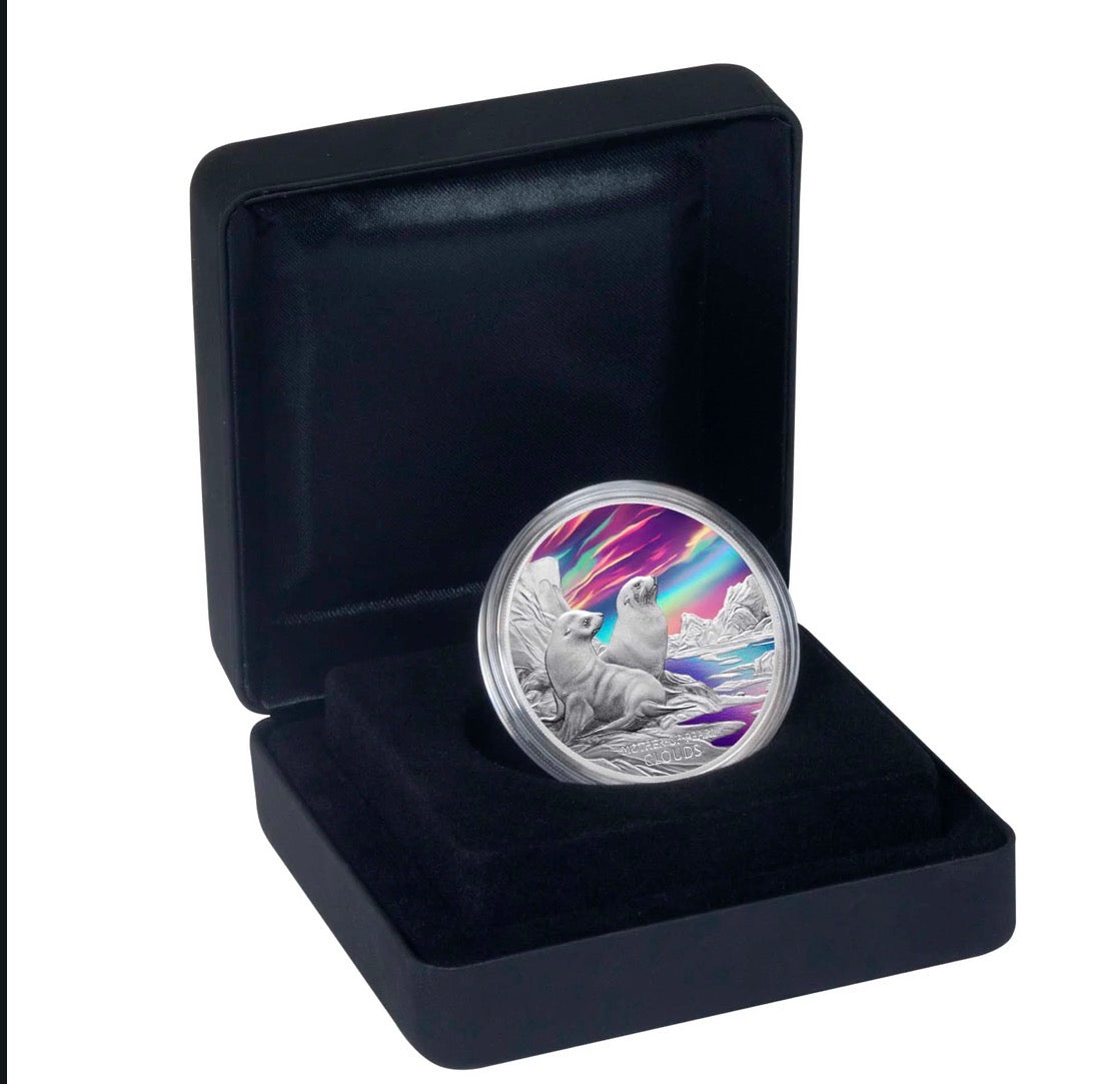 🌥️ 2025 Perth Mint  Mother-of-Pearl Clouds 1oz Silver Proof Coloured Coin