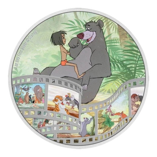 2022 New Zealand Mint Disney The Jungle Book 3oz Silver Proof Coloured Coin
