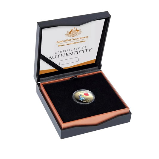 2024 Royal Australian Mint Bluey $1 Albr Coloured Proof Coin