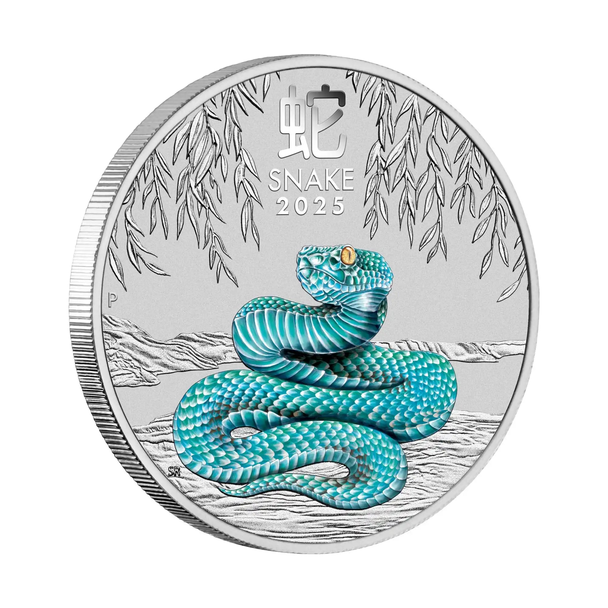 2025 Perth Mint Lunar Snake 1/4oz Silver Coin in Card
