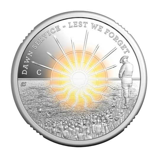 2026 RAM Lest We Forget Dawn Service $2 Mintmark Coloured Silver Proof Coin