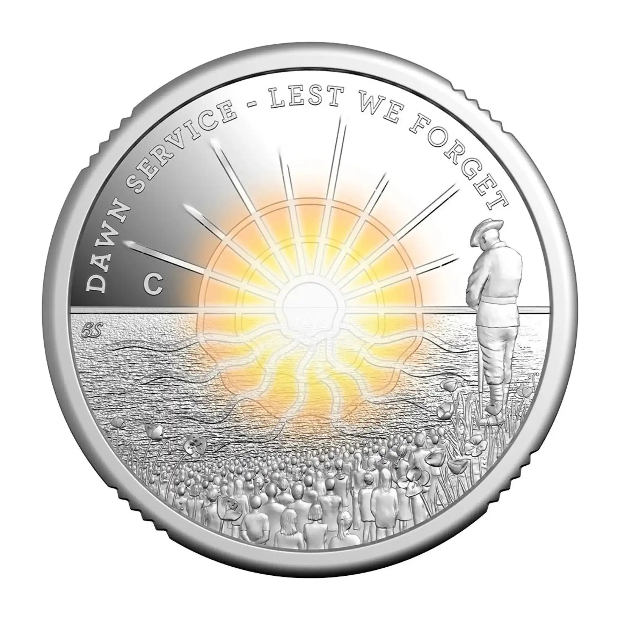 2026 RAM Lest We Forget Dawn Service $2 Mintmark Coloured Silver Proof Coin