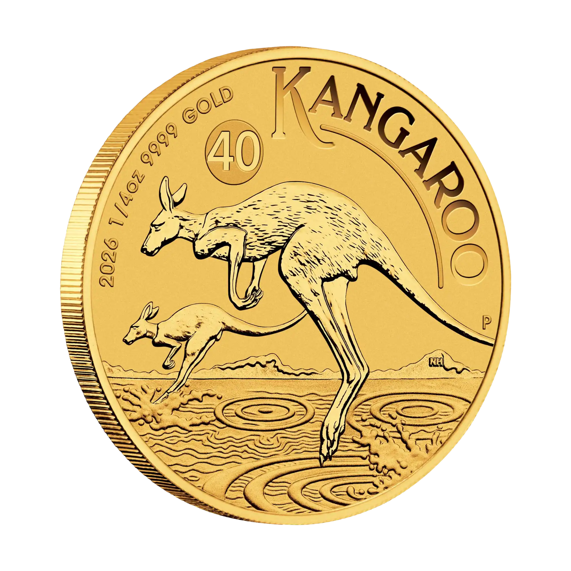 2026 Perth Mint Australian Kangaroo 1/4oz Gold Proof Coin - Pre Order