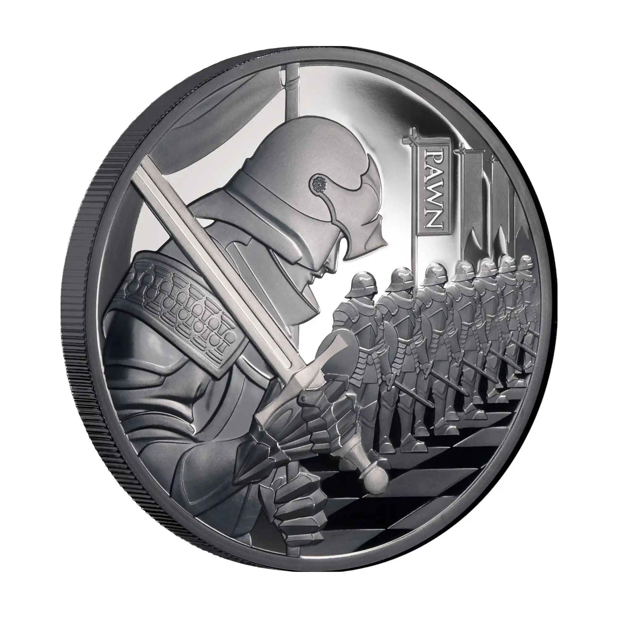 2026 Niue Chess Pawn 1oz Silver Black Proof Coin