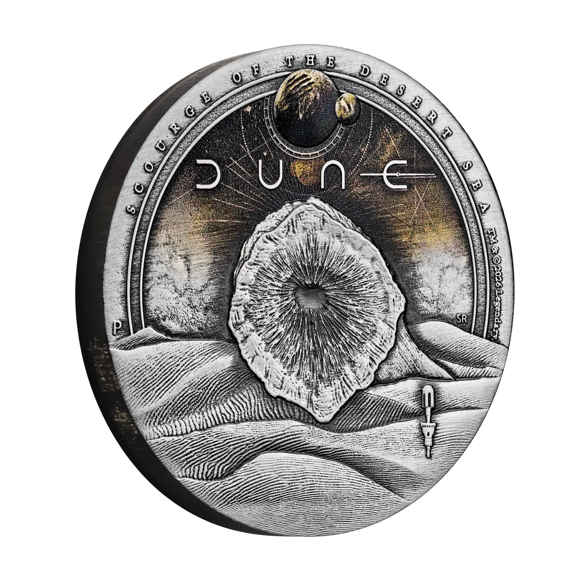 2026 Perth Mint DUNE 2oz Silver Antiqued Coloured Coin