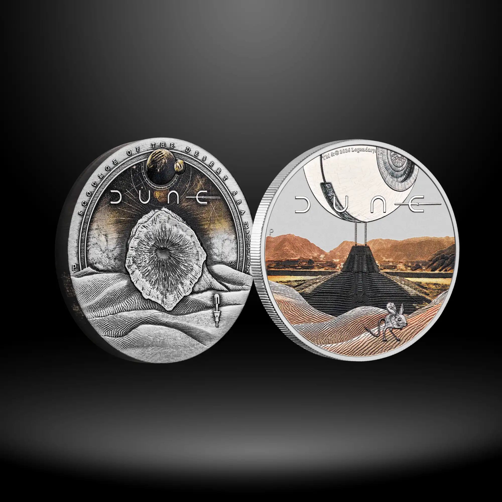 2026 Perth Mint DUNE 1oz & 2oz Silver Coloured 2 Coin Collection