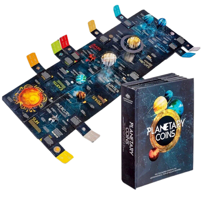 2017 Royal Australian Mint Planetary 10 Coin Complete Set In Pop Up Book