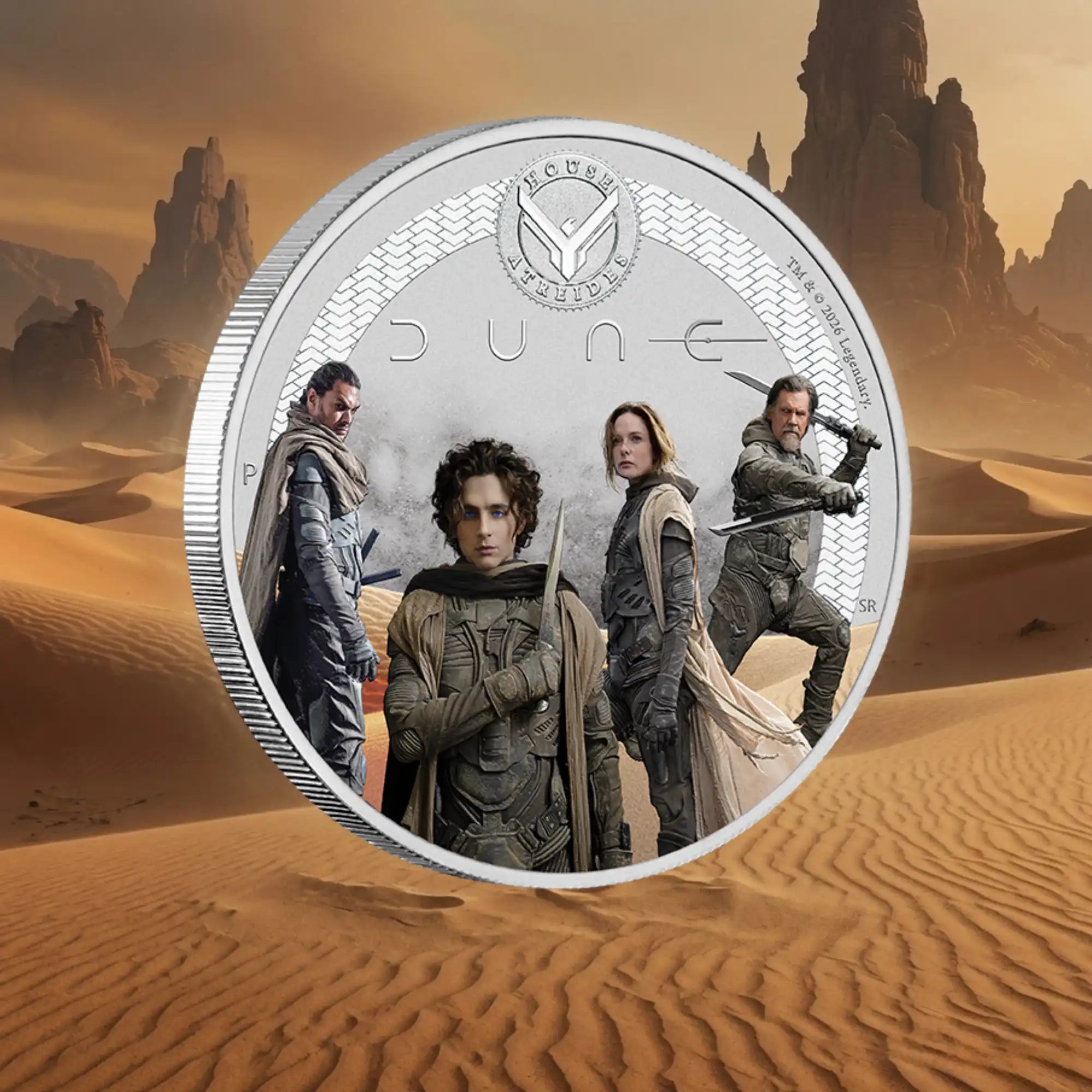 2026 Dune House Atreides 1/2oz Silver Coloured Coin