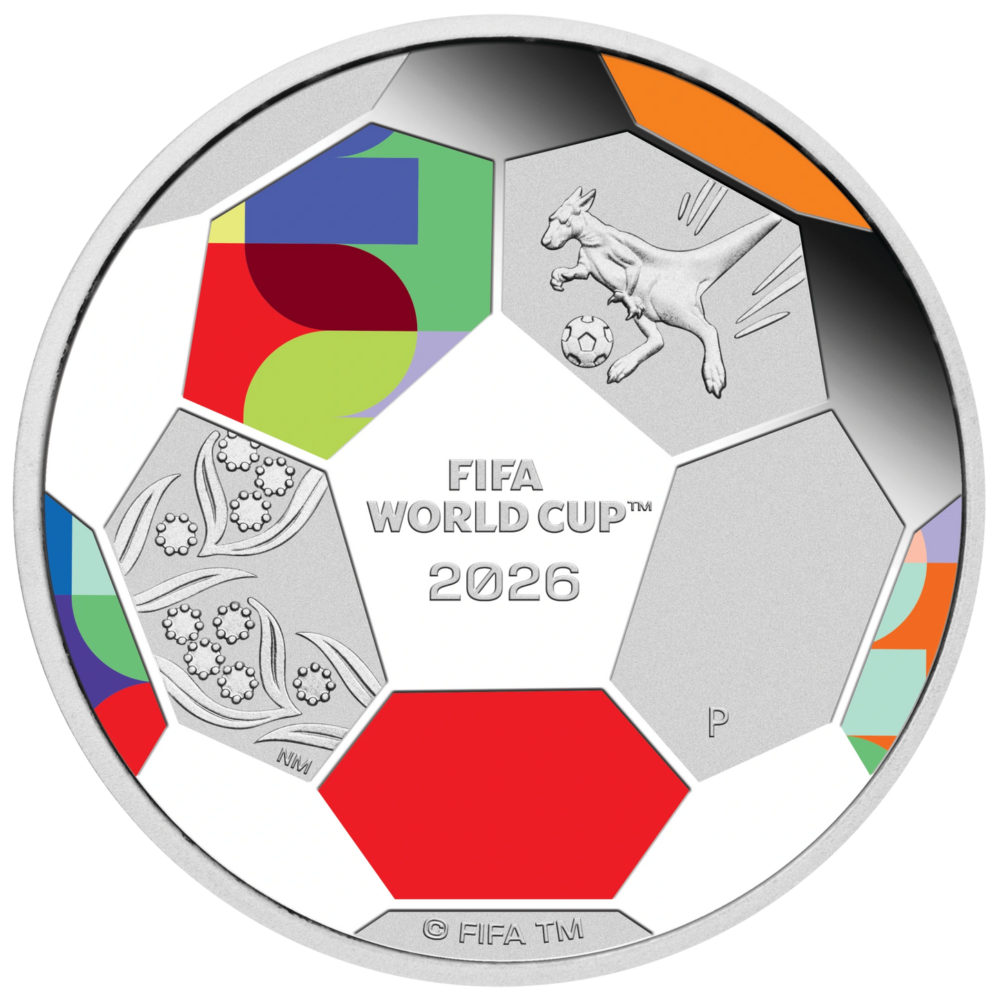 2026 Perth Mint FIFA World Cup 1/2oz Silver Proof Coloured Coin - Pre Order