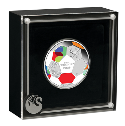 2026 Perth Mint FIFA World Cup 1/2oz Silver Proof Coloured Coin - Pre Order