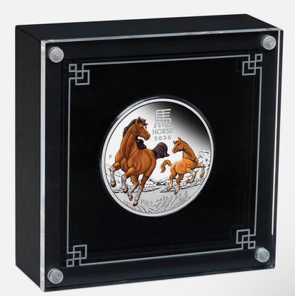 2020–2026 Perth Mint Lunar Series Coloured 1/2oz Silver Five-Coin Collection