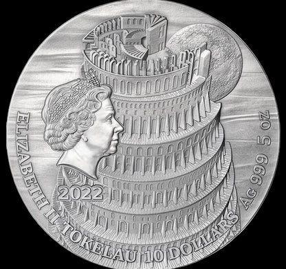 2022 Tokelau Tower of Babel – Fundamental Stories of the Bible 5oz Silver Coin