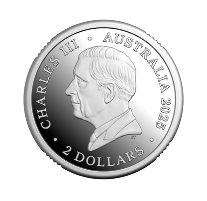 2025 RAM Bluey Christmas Coloured Fine Silver Proof Coin