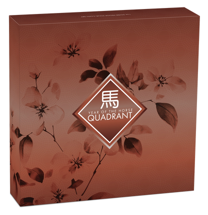 2026 Perth Mint Lunar Horse Quadrant 1oz Silver Proof Coloured 4 Coin Set - Pre Order