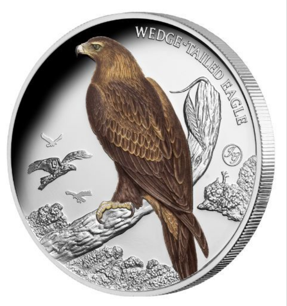 2025 Niue Birds of Australia $1 Wedge-tailed Eagle 1oz Silver Proof Coin