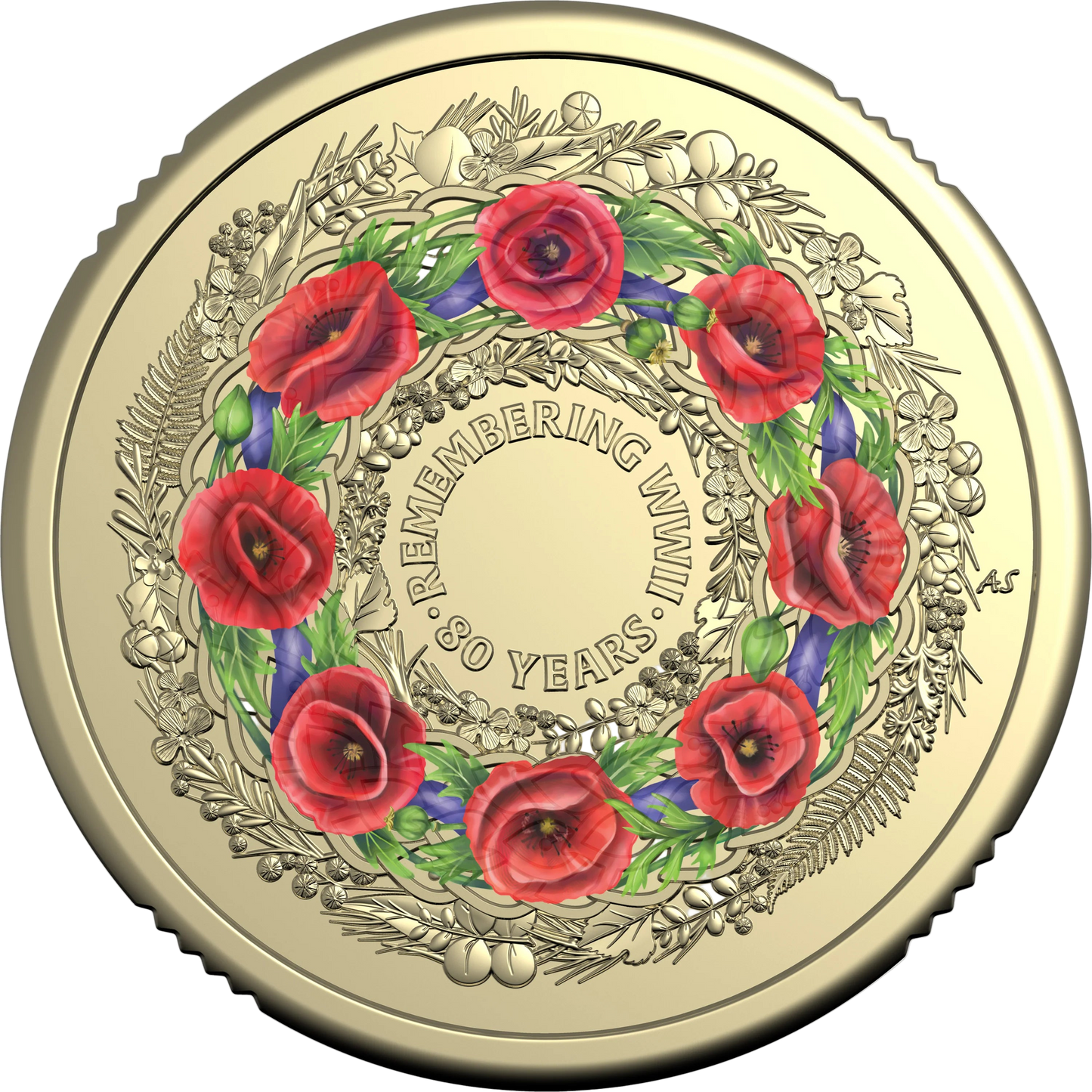 2025 RAM 80th Remembering the Second World War $2 C Mint Coloured Coin in Card