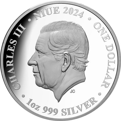 2024 Niue Baby Dingo $1 1oz Silver Proof Coin