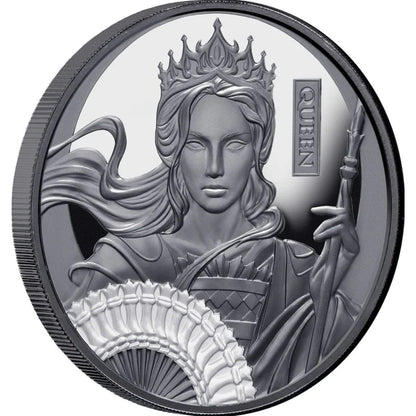 2025 Niue Chess Queen 1oz Silver Black Proof Coin