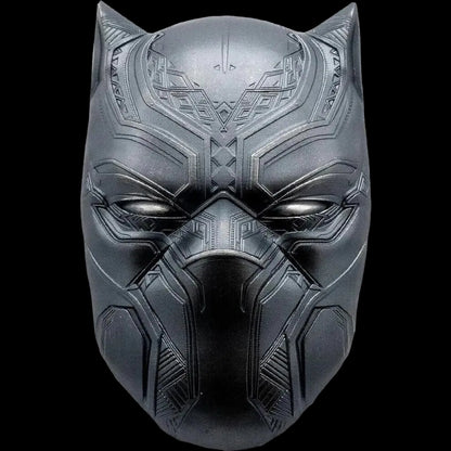 2021 Fiji Marvel Black Panther Mask 2oz Antiqued Silver Black Proof Coin