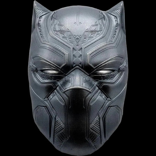 2021 Fiji Marvel Black Panther Mask 2oz Antiqued Silver Black Proof Coin