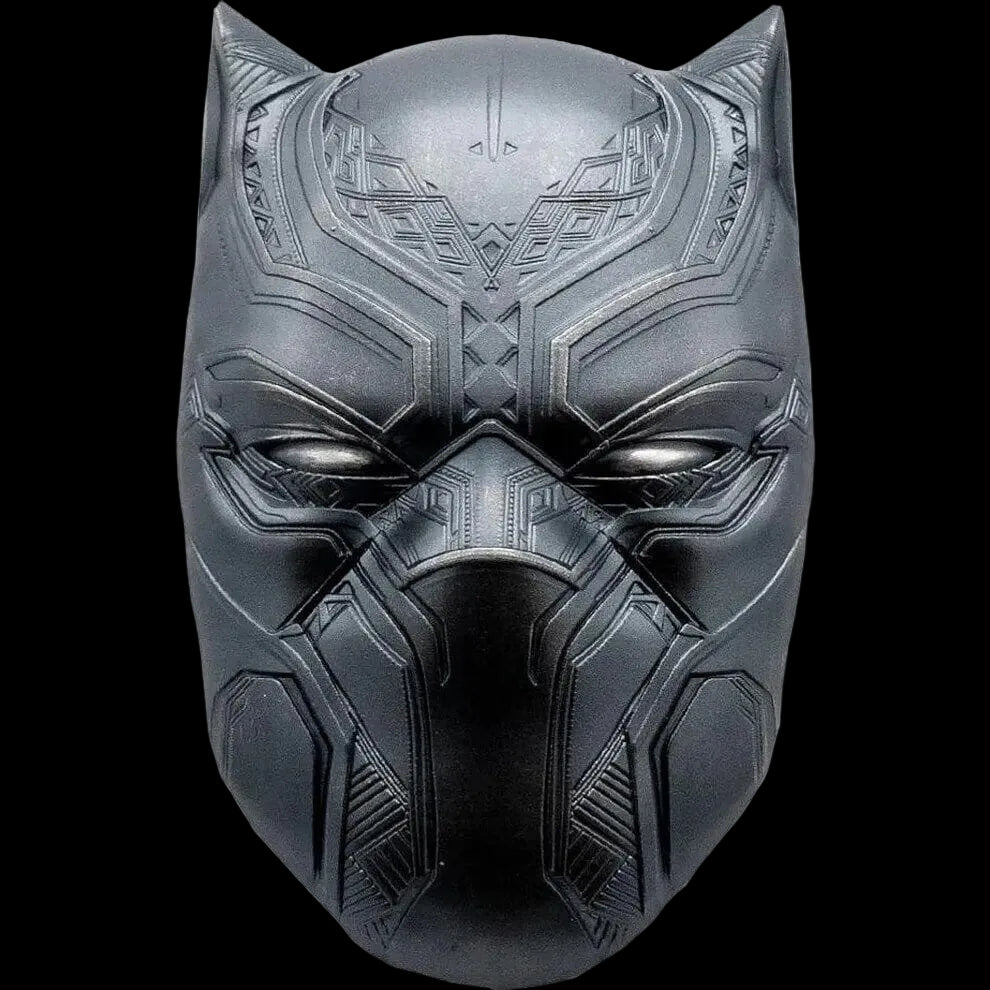 2021 Fiji Marvel Black Panther Mask 2oz Silver Antiqued Black Proof Coin