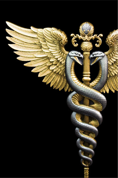 2025 South Korea Divine Weapons Winged 2.5 oz Silver Gilded Staff Coin