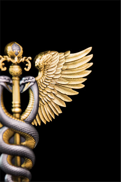 2025 South Korea Divine Weapons Winged 2.5 oz Silver Gilded Staff Coin