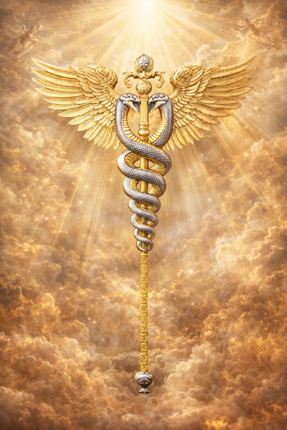 2025 South Korea Divine Weapons Winged 2.5 oz Silver Gilded Staff Coin