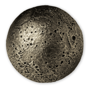 2022 Barbados Planetary Series Mercury Sphere 1oz Silver Antiqued Coin