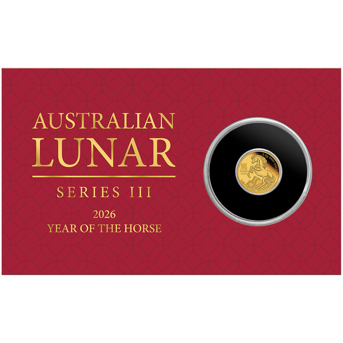 2026 Perth Mint Lunar Horse 0.5g Proof Gold Coin