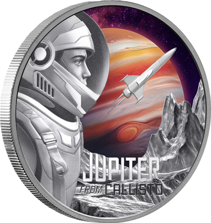 2026 Niue Jupiter from Callisto 1oz Silver Proof Coloured Coin