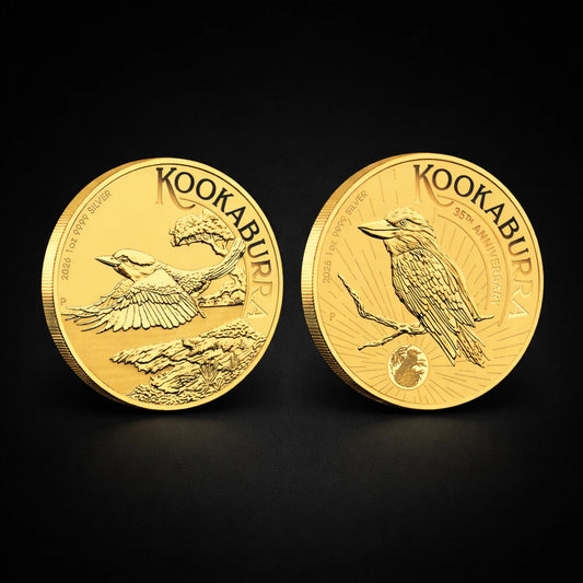 2025-2026 Perth Mint Kookaburra 1oz Silver Gilded 2-Coin Collection