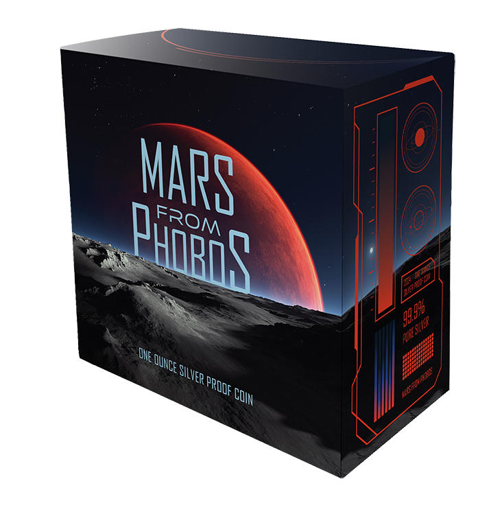2024 Niue Mars From Phobos 1oz Silver Proof Coloured Coin