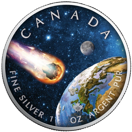 2023 Canada Meteorite The Universe 1oz Silver Maple Leaf Coin