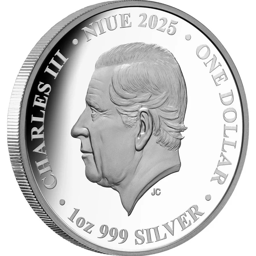 2025 Cranes Harmony & Longevity Gold-plated 1oz Silver Proof Coin