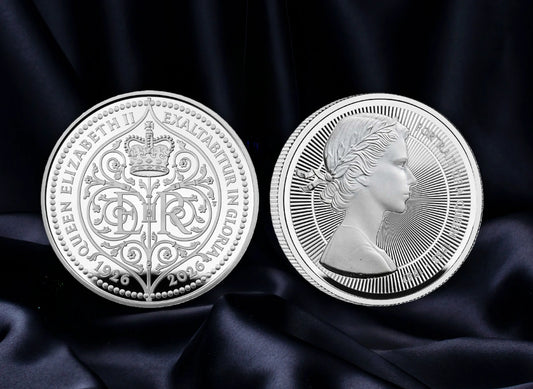 2026 Royal Mint 100th anniversary Birth of Queen Elizabeth Portraits 1oz Silver 2-Coin Collection
