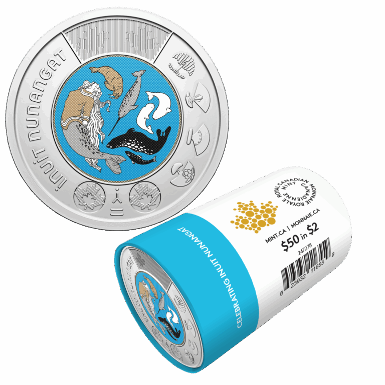 2024 Canada Coloured Celebrating Inuit Nunangat Special Wrapped Coin Roll