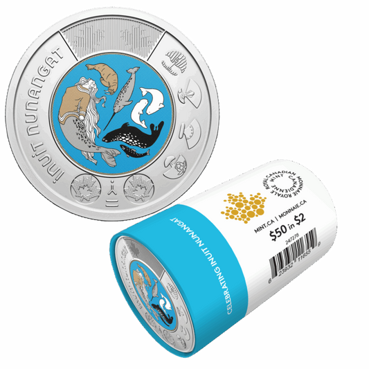 2024 Canada Coloured Celebrating Inuit Nunangat Special Wrapped Coin Roll