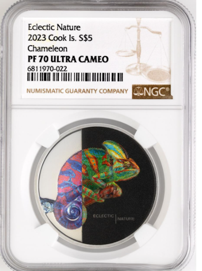 2023 Chameleon – Eclectic Nature 1oz Silver Proof Coin