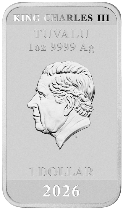 2026 PerthMint Stranger Things - Season 1 1oz Silver Coloured Rectangular Coin