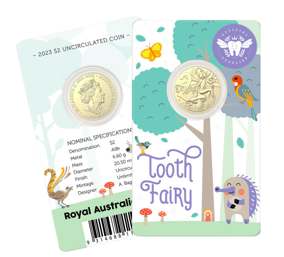 2023 Royal Australian Mint Tooth Fairy Unc Coin on Card