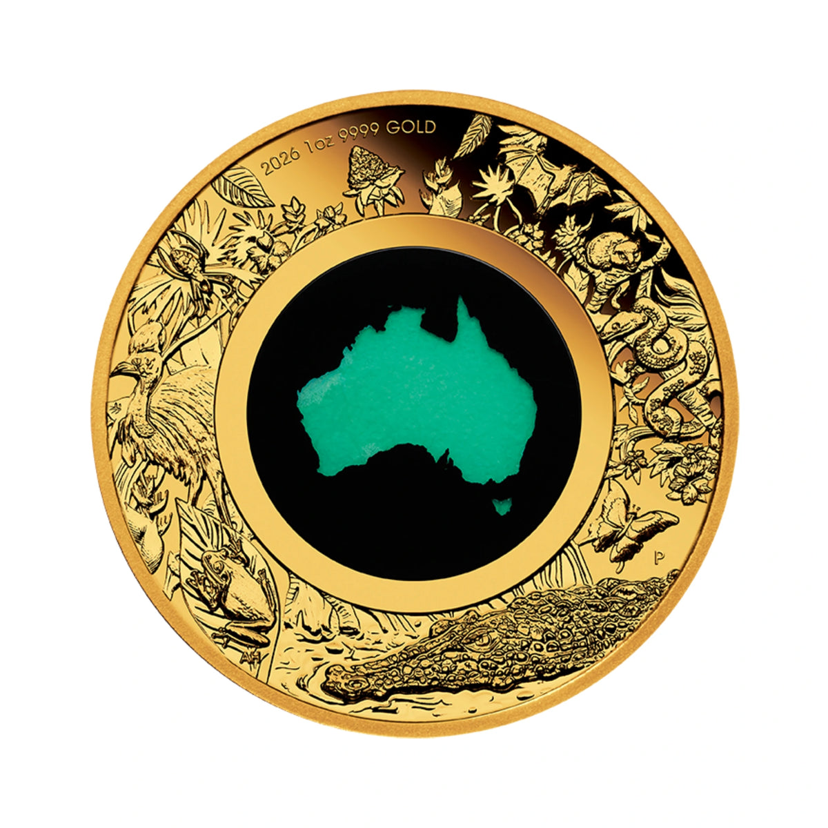 2026 Perth Mint Great Southern Land 1oz Gold Proof Chrysoprase Coin